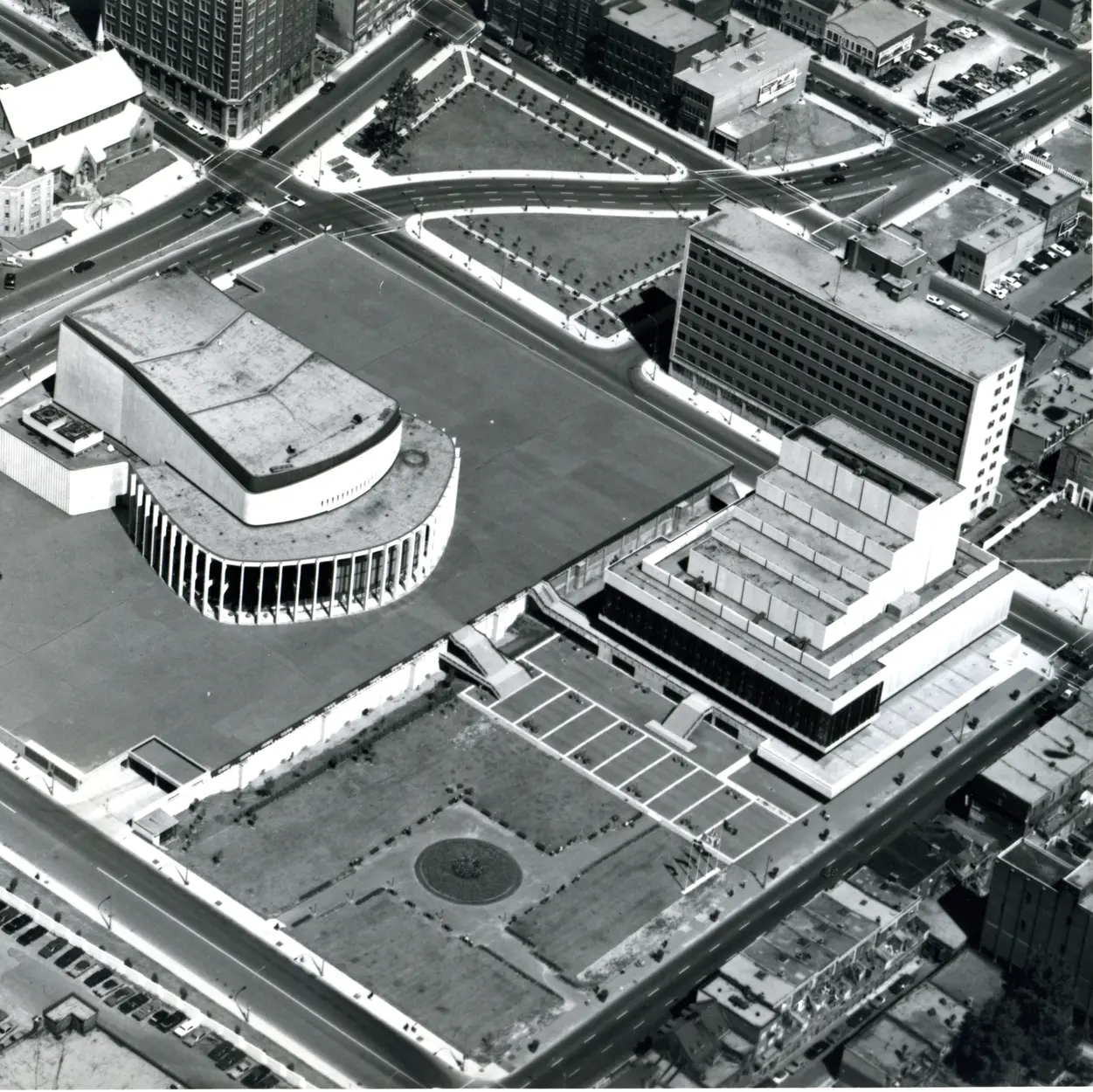 Quadrilatère Esplanade 1967 et 1976
